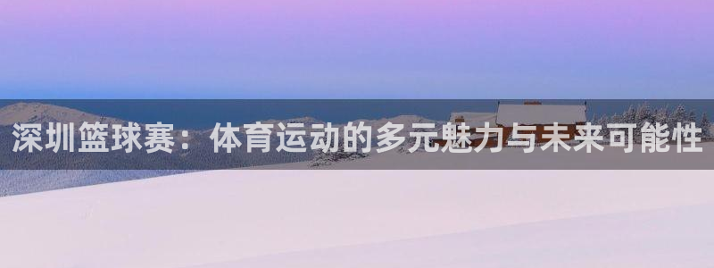熊猫体育APP平台下载安装最新版2023：深圳篮球赛：体育运